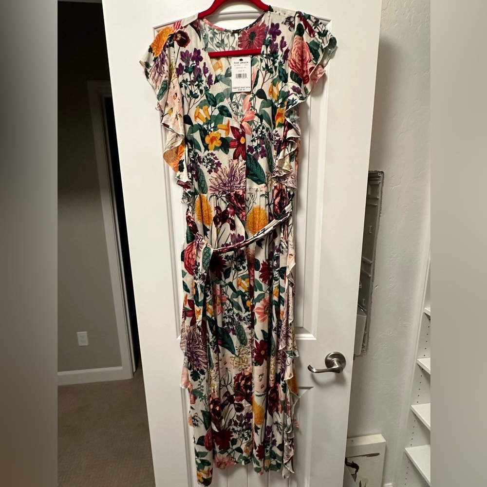 Free People NWT Floral long dress